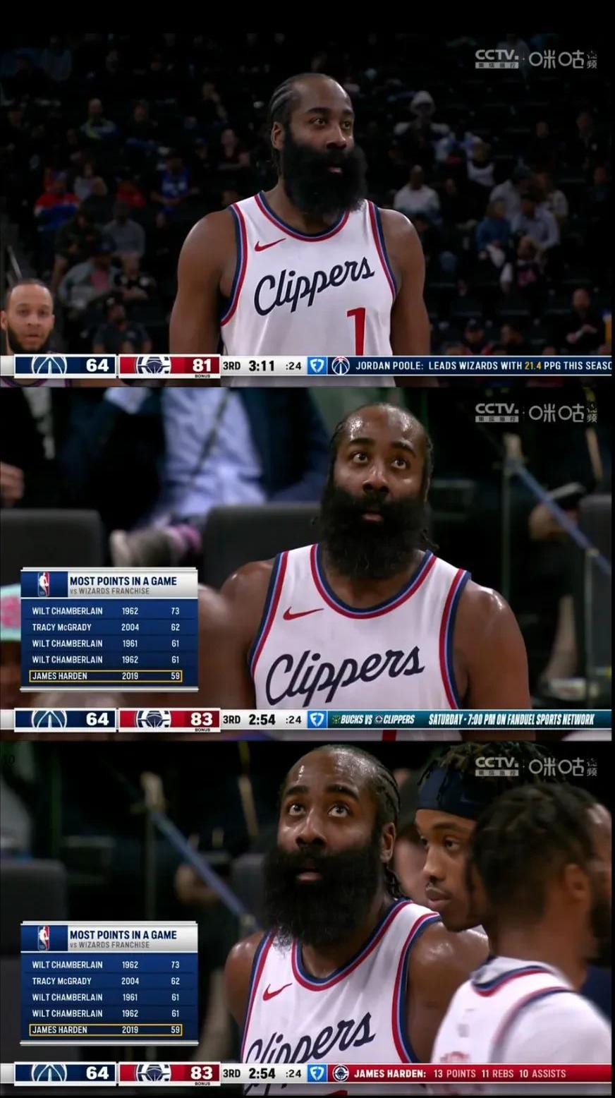 哈登三巨头联手,浓眉哥得分突破,复出首战轰40分冲击季后赛!